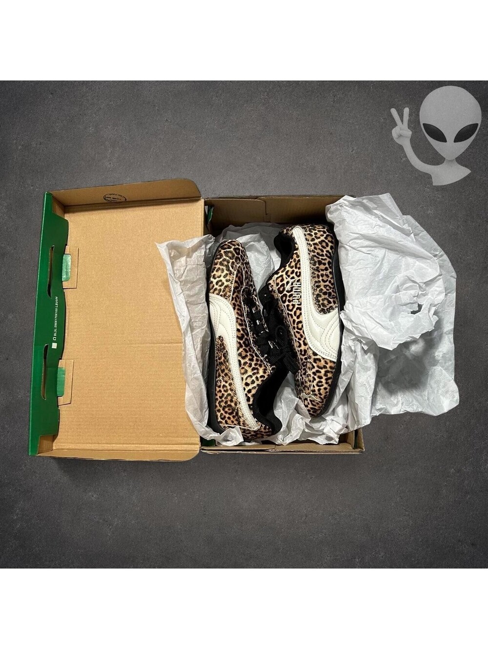 Puma Speedcat Wmns Leopard Black Warm White 406394-01 US Women 6